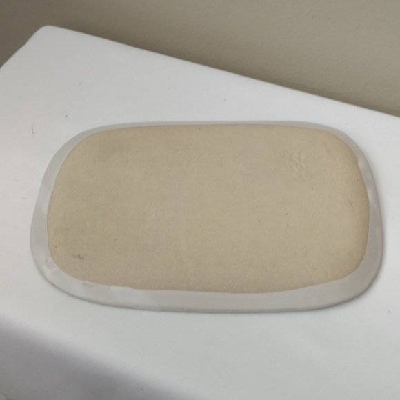 Beautiful Studio Art Pottery Display / Trinket Dish With Loon Signed Stand Incl - Picture 3 of 6